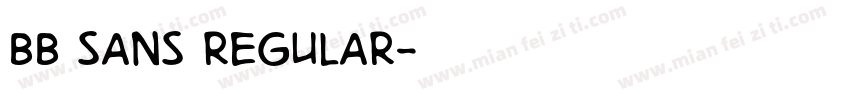 BB Sans Regular字体转换